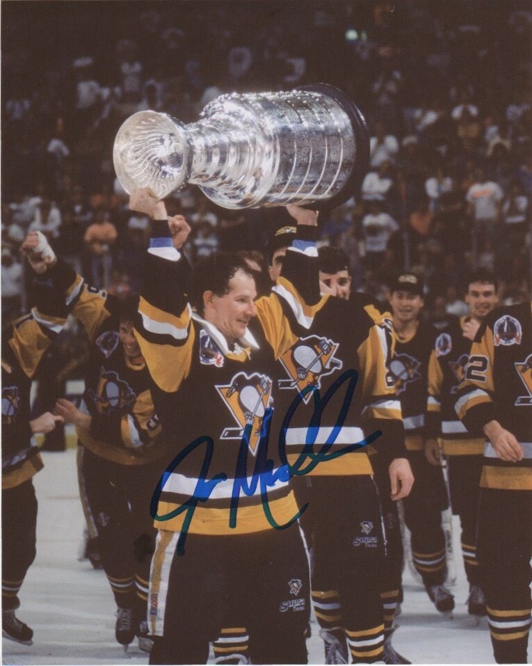 Pittsburgh Penguins Stanley Cup Joe Mullen Autographed Signed 8x10 Photo Poster painting COA