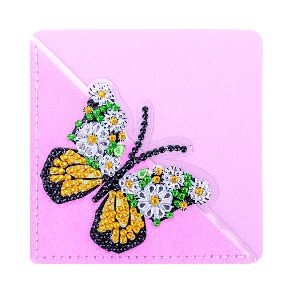 6pcs Butterfly DIY Page Book Marks Handmade 5D Triangle for Beginner Adults Kids