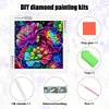 Regenbogenblume - speziell geformte Diamantmalerei - 30*30cm