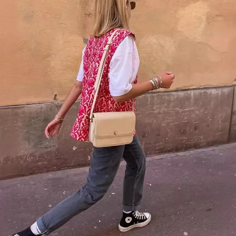 Nigikala Nigikala Women's Explosive Double-Sided Printed Vest