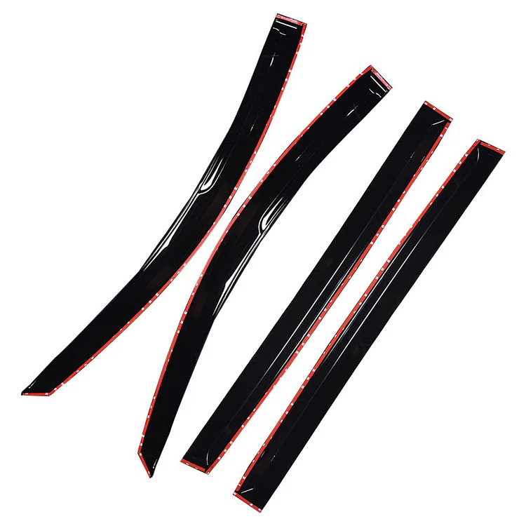 Silscvtt Window Visors Shade Sun Rain Wind Guards Deflectors Cover Acrylic Outside Replacement for Sienna 2004-2009