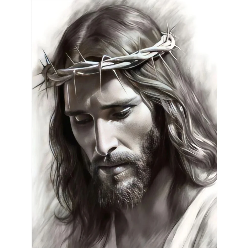 3pcs Diamond Painting - Full Round Drill - Faith(Canvas|30*40cm)