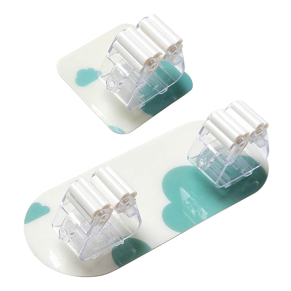 

Self-Adhesive Wall Mounted Mop Holder Hang Brush Broom Rack Kitchen Tool, Single row, 501 Original