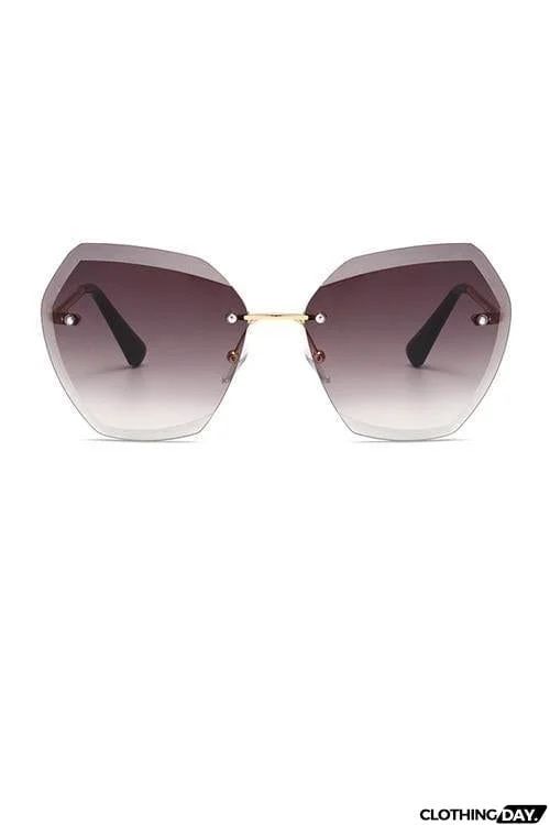 Gradient Rimless Sunglasses