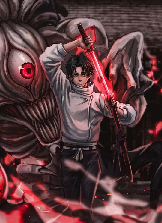 Yuta Okkotsu Rika Orimoto BattleReady CO19031 - AnimetalPoster