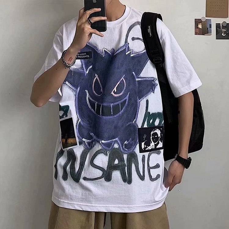Cool Pokemon Gengar Summer Street Style T-shirt  weebmemes