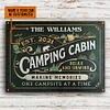Camping Cabin Memories Customized Classic Metal Signs
