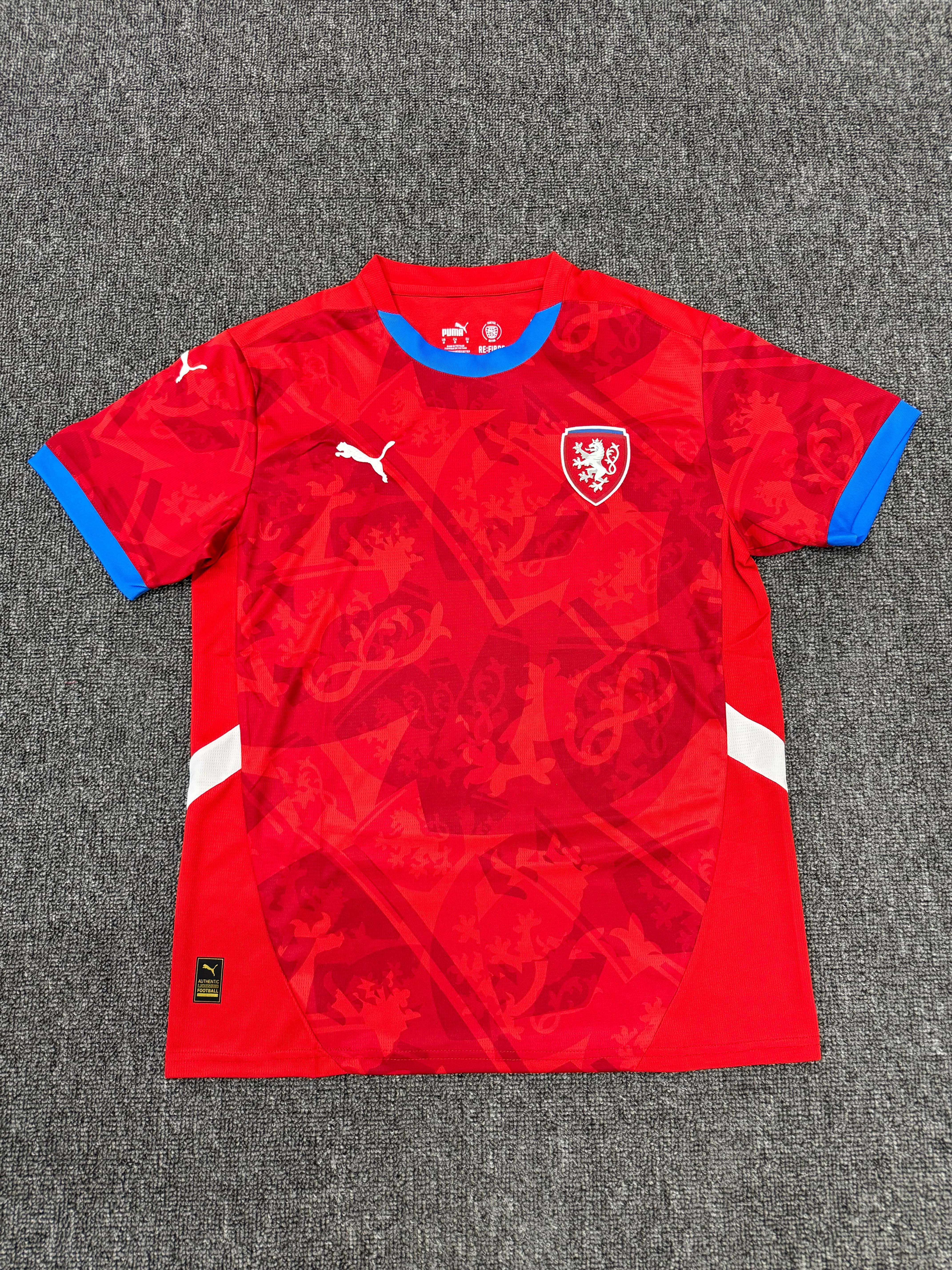 2024 Czech Republic Home Football Shirt 1:1 Thai Quality