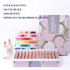 Kit de esmalte em gel de marca pr&oacute;pria com logotipo OEM personalizado 144 Kit de cores neon Kit de esmalte em gel de marca pr&oacute;pria Frascos e embalagens Kit de esmalte em gel