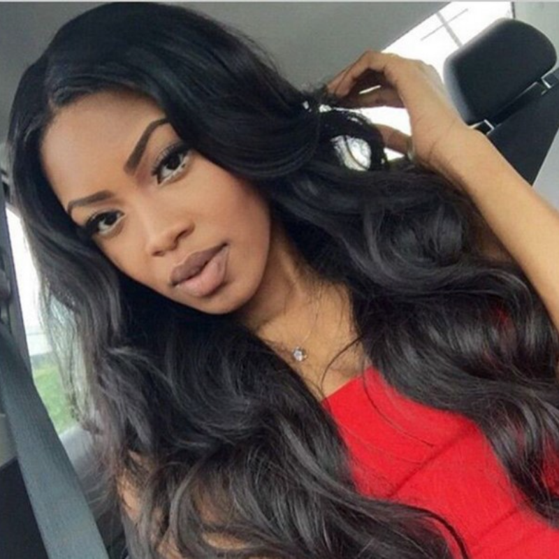 Medium Length Curly Hair Black Wavy Wig Chemical Fiber High Temperature Silk | EGEMISS