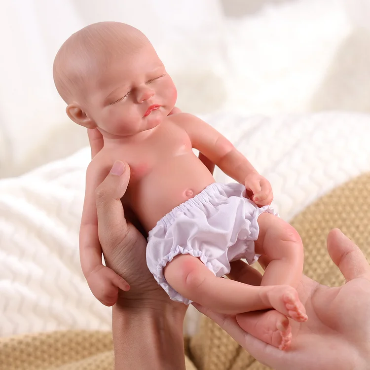 Babeside Milo 12'' Realistic Silicone Sleeping Baby Little Infant Girl Best Gift for Kids