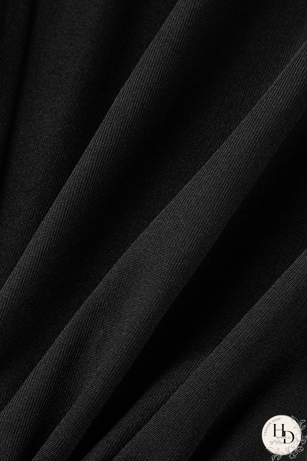 Black Sexy Solid Patchwork Fold Asymmetrical V Neck One Step Skirt Dresses