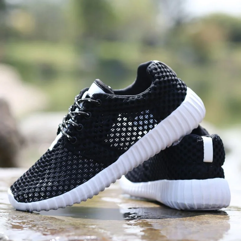 MWY White Sneakers Women Breathable Soft Mesh Casual Shoes Women Deportivas Mujer Walking Shoes Outdoor Trainers Plus Size