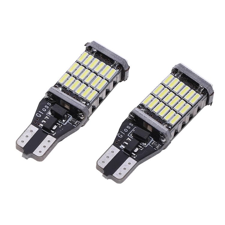 2pc Canbus W16W LED CANBUS T15 45led 4014smd Chip LED High Power Light