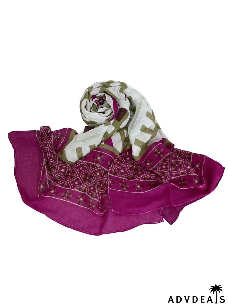 Geometric Print Scarf