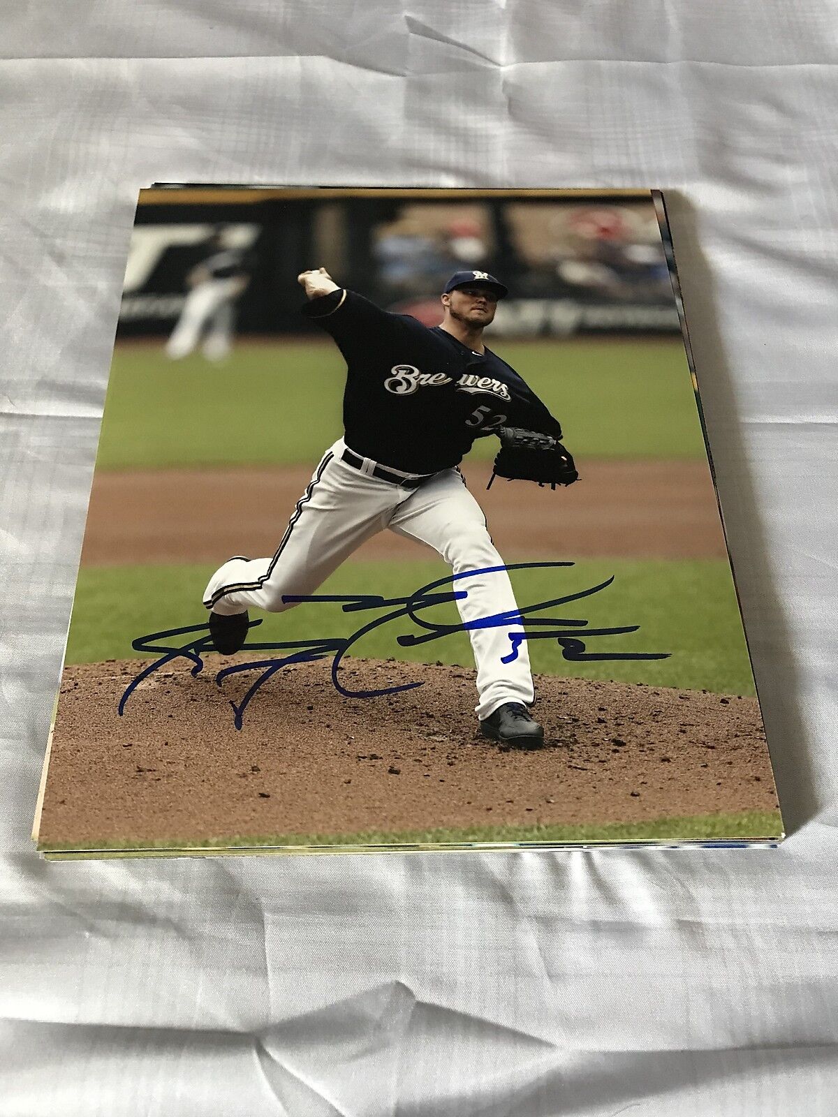 JIMMY NELSON MILWAUKEE BREWERS SIGNED AUTOGRAPHED 8X10 Photo Poster painting W/COA