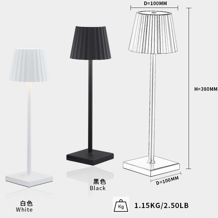 Dainty Waterproof LED Table Lamp with Rechargeable Batteries LED 