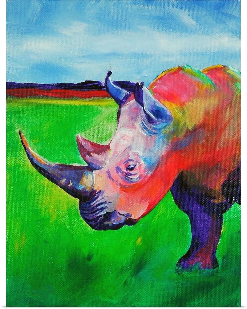 

Colored Rhino – Paint By Numbers - 40*50CM, 501 Original