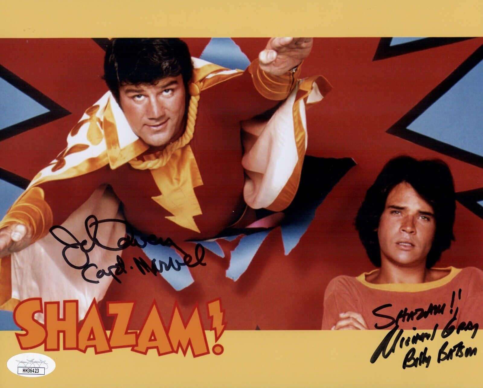 MICHAEL GRAY & JOHN DAVEY Hand Signed SHAZAM! 1974 Autograph 8x10 Photo Poster painting JSA COA