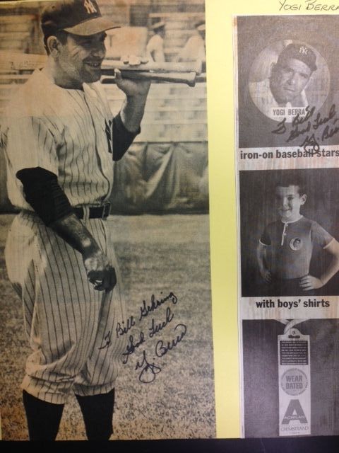 Two Vintage Yogi Berra Signed Pictures Vintage Pictures and signatures with JSA