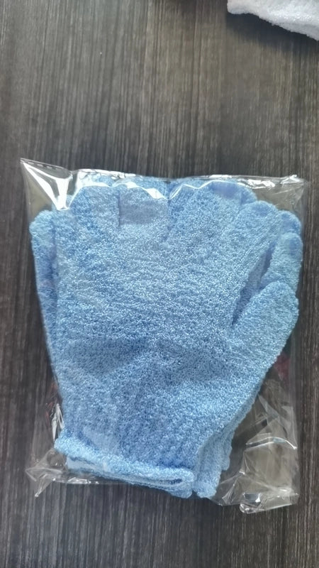 Minimalist Solid Color Nylon Bath Gloves
