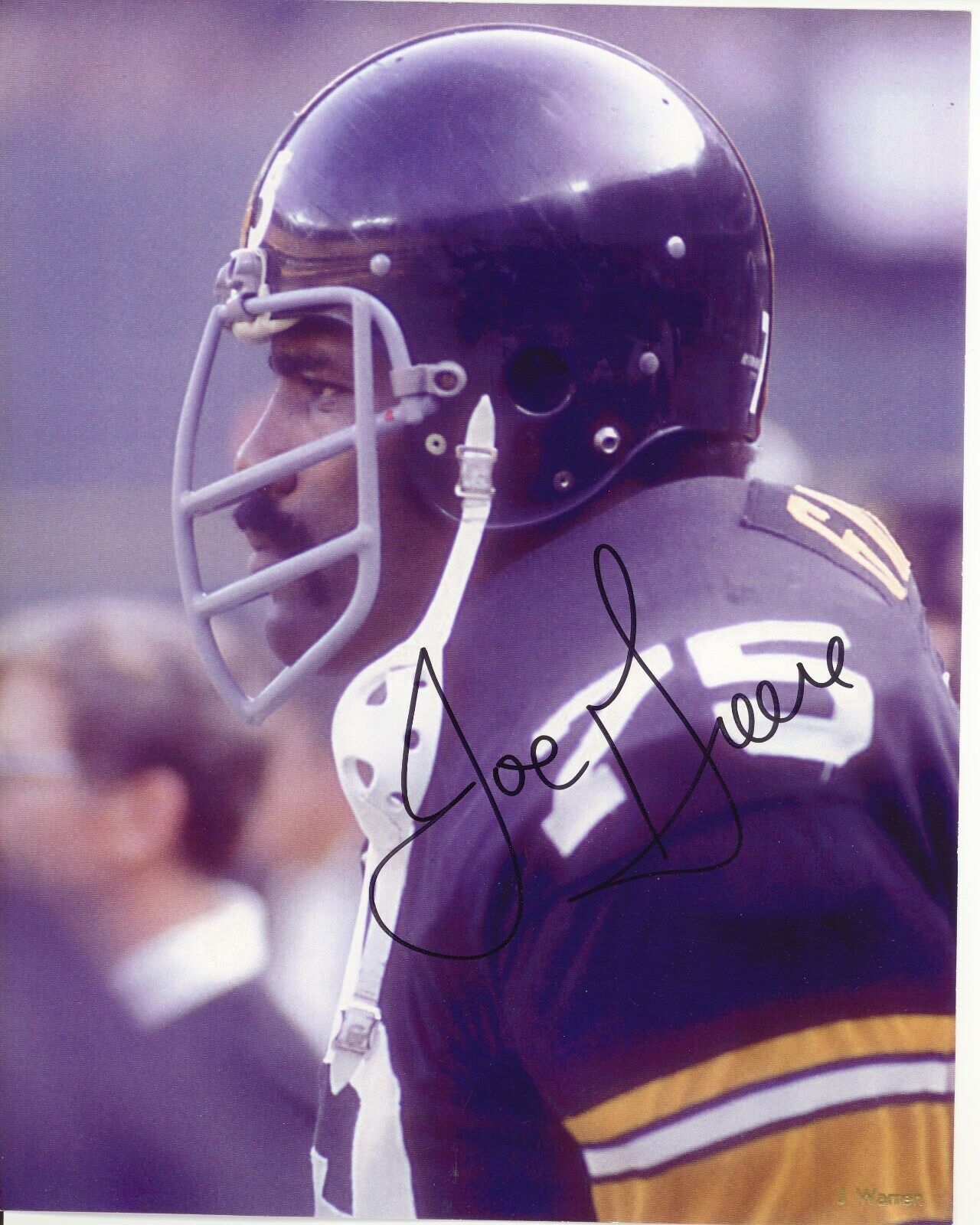 MEAN JOE GREENE - PITTSBURGH STEELERS Autographed Signed 8x10 Reprint Photo Poster painting!