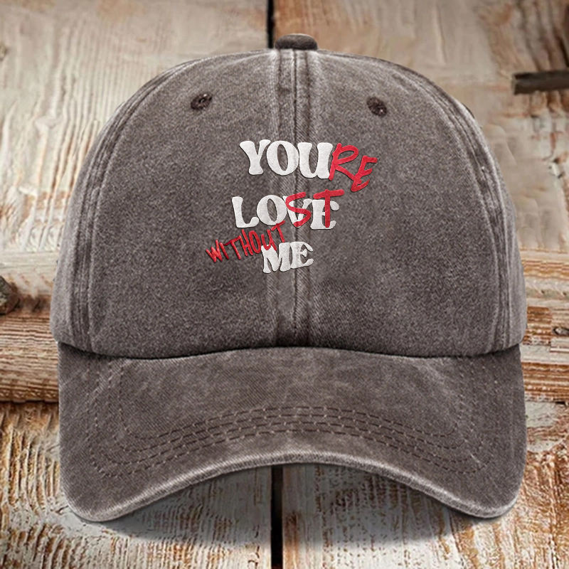Comstylish Vintage Y.L.W.M. Print Sun Hat