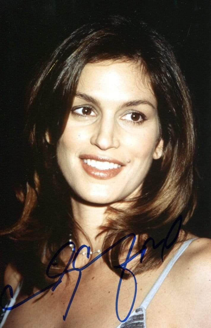 Cindy Crawford MODEL autograph, signed Photo Poster painting