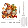 Diamond Painting Acrylic Single Sided September Gnome Ornaments Tabletop Home Office Decor