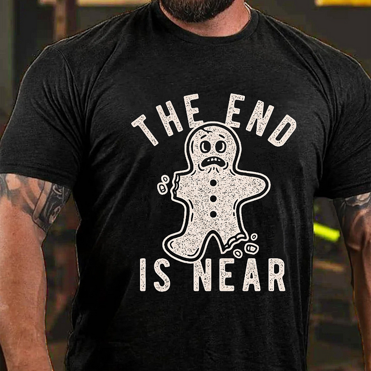 The End is Near Funny Christmas Gingerbread Cookie T-shirt