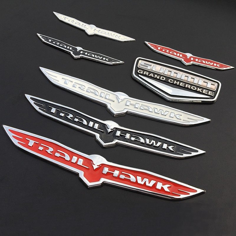 1x Car Fender Tailgate 3D Alloy TRAIL HAWK Emblem Badge Nameplate Sticker voiturehub dxncar