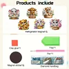 (US Local)6Pcs Acrylic  Animals Diamond Painting Fridge Magnet for Whiteboard