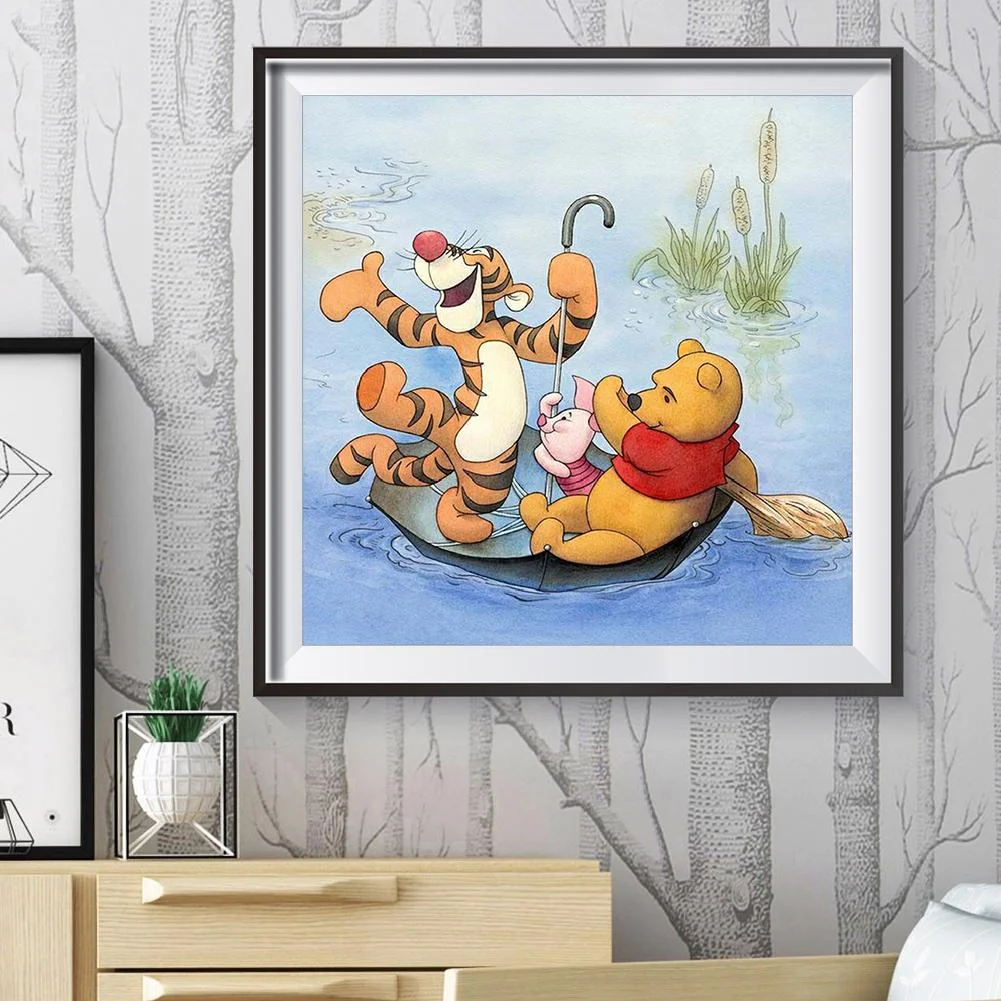 Diamond Painting - Full Round Drill - Winnie The Pooh(30*30cm)