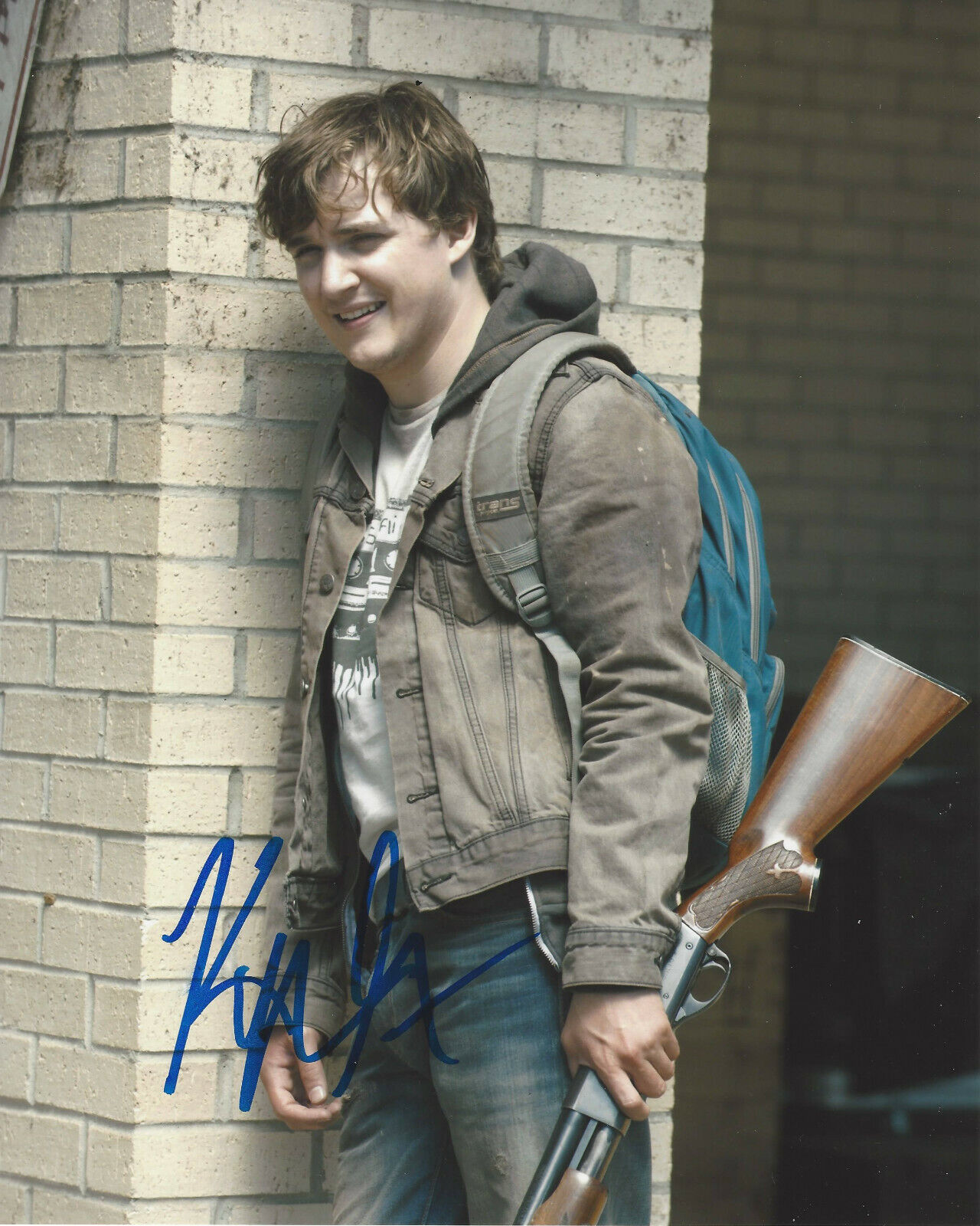 KYLE GALLNER SIGNED AUTHENTIC 'THE WALKING DEAD' ZACH 8x10 Photo Poster painting w/COA ACTOR