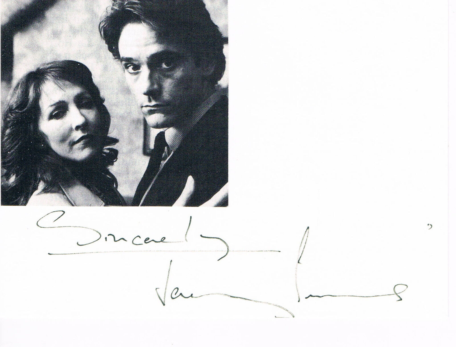 Jeremy Irons 1948- genuine autograph signed 4x6