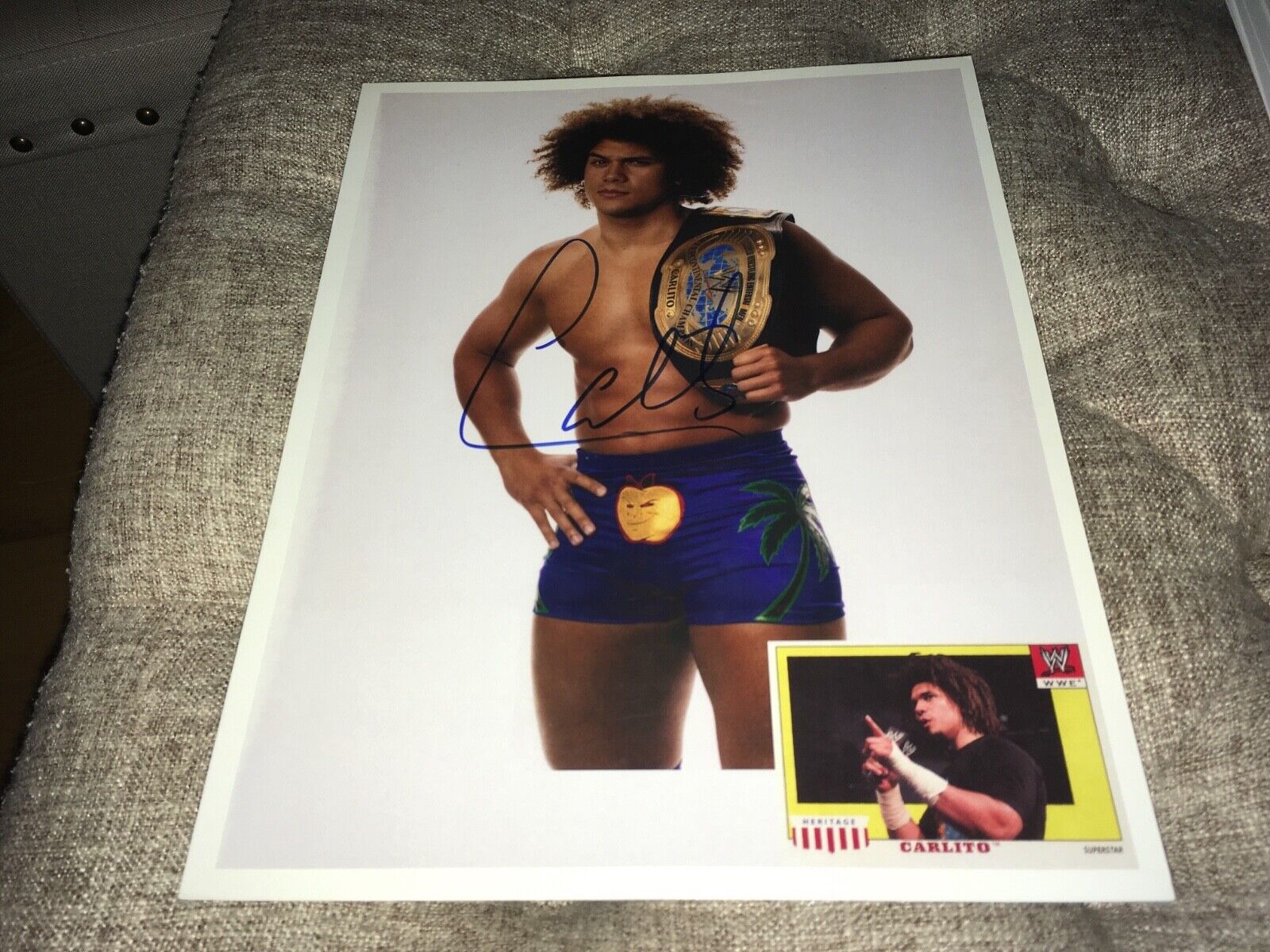 Carlito WWE Wrestling Signed 8 1/2 x 11