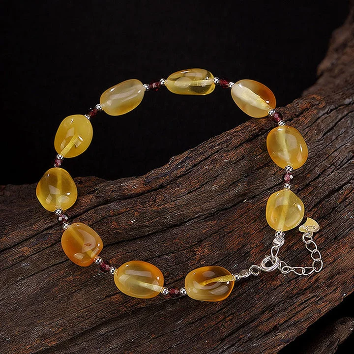 Amber Turquoise Garnet Confidence Focus Bracelet