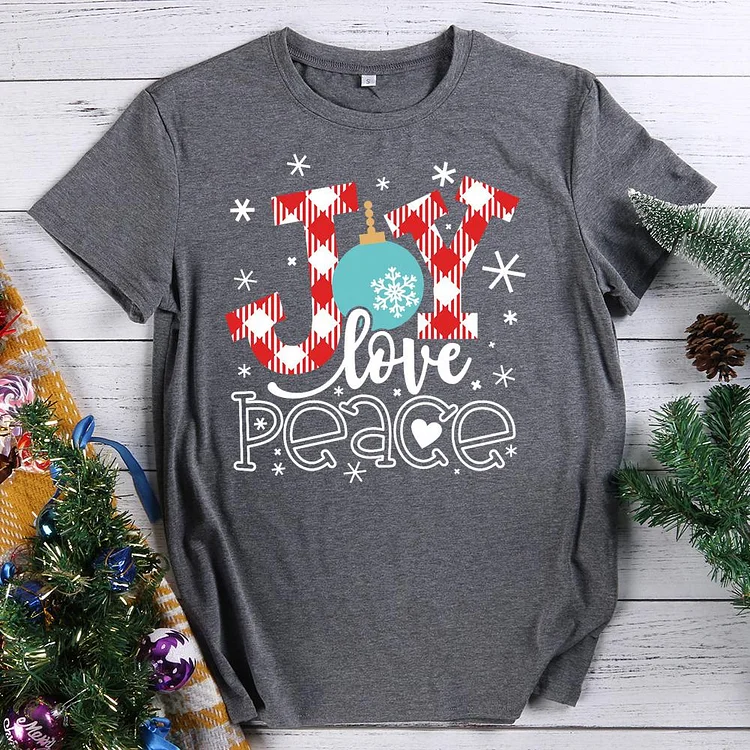 Joy Christmas T-Shirt-07680-Annaletters