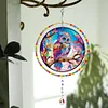 (US Only)Suncatcher Diamond Painting Hanging Pendant Crystal Painting Ornament(Owl A)
