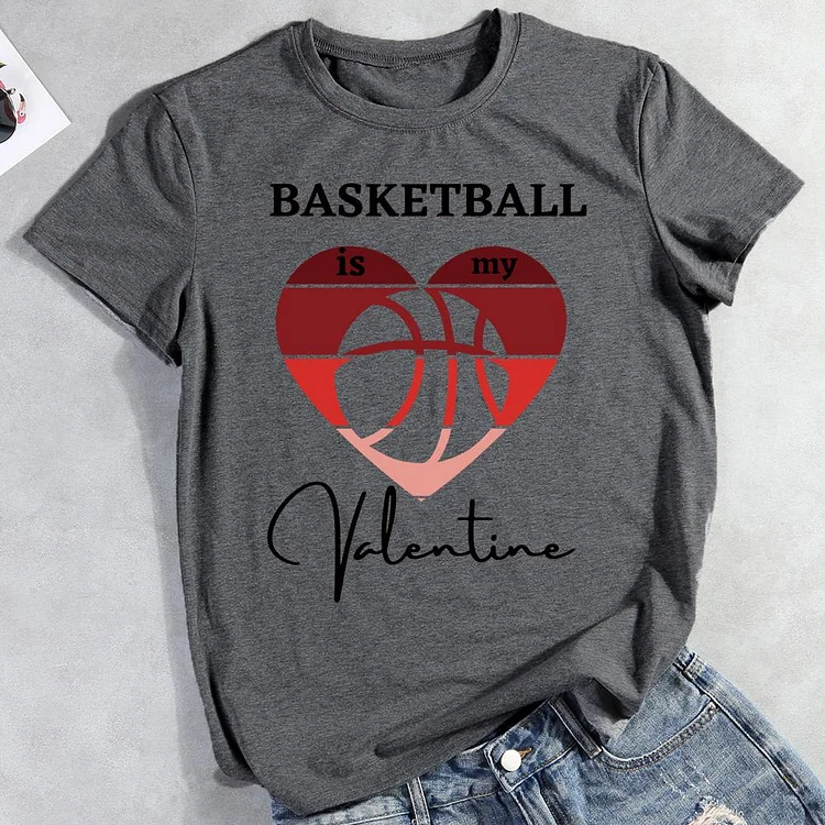 AL™ Basketball Is My Valentine Funny  T-Shirt-011529-Annaletters