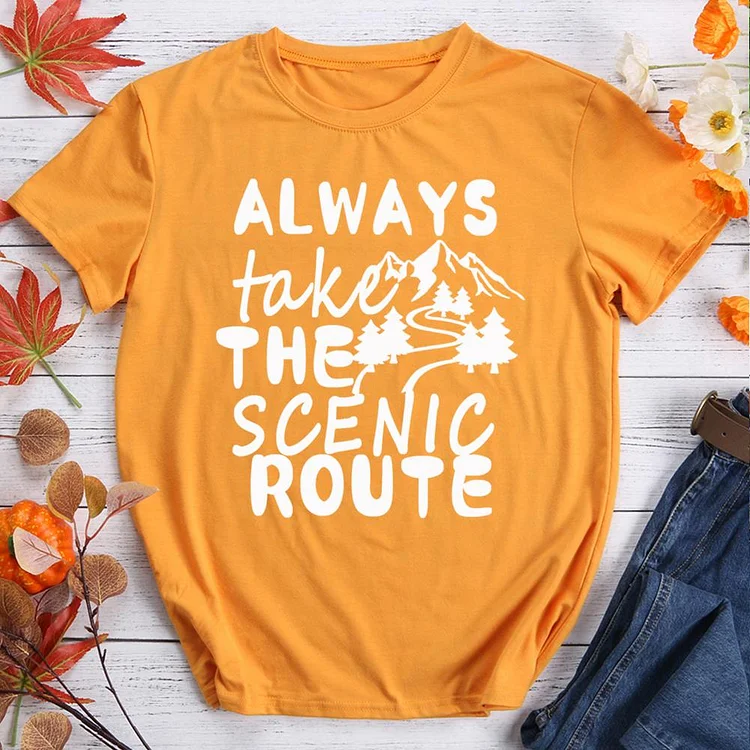 PSL Always Take the Scenic Route Hiking Tees -010726