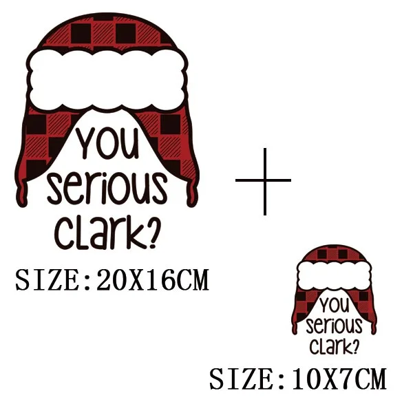 Beautiful Christmas Gift Thermal Sticker On Clothes DIY T-shirt Washable Iron On Patch For Clothing Christmas Design Patch Decor