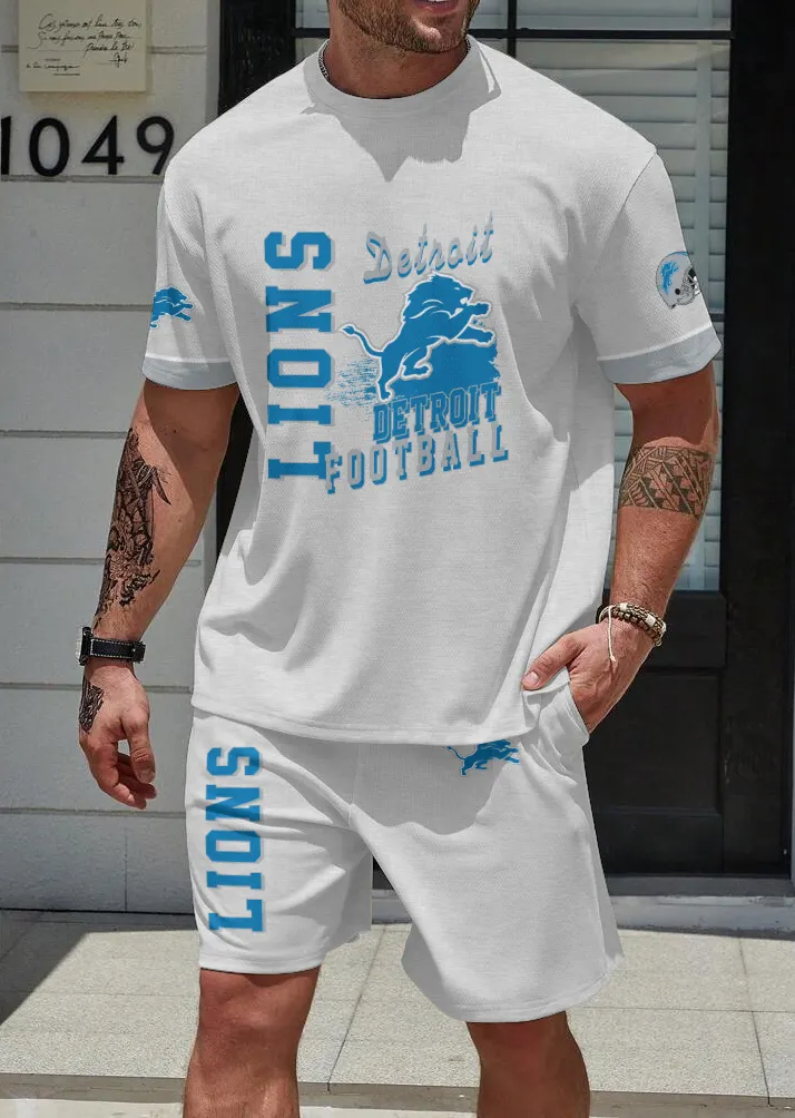 Detroit Lions Limited Edition Top And Shorts Two-Piece Suits