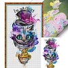(Big Size)Alice'S Cat - 11CT Stamped Cross Stitch - 35*65cm - Disney