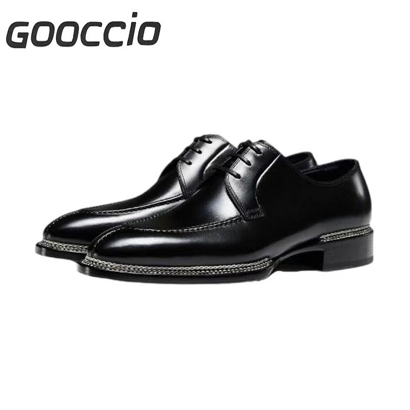 TF202 Luxury Museum Calf-Skin Dress Shoes/Derby Shoes For Men GOOCCIO   
