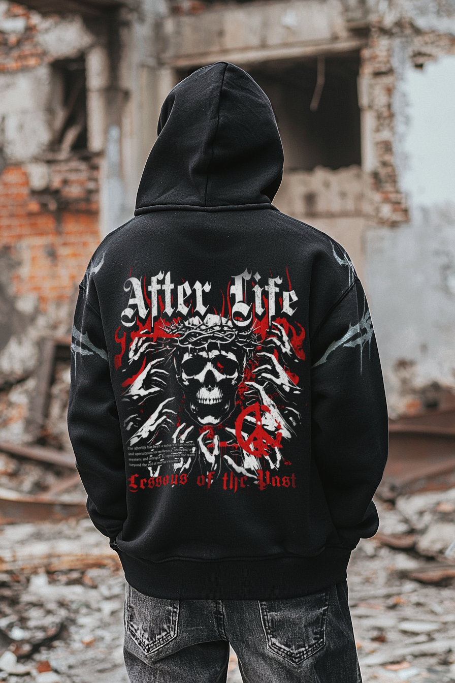 Satanic Devil Blood After Life Unisex Casual Sports Hoodie