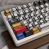 Comic hundred mixed light keycaps original height 136 keys full set of classic simple style mechanical keyboard keycaps