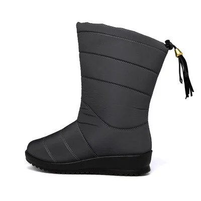 Qengg Woman Warm Fur Women Platform Boots Fashion Snow Boots Women's Winter Boots Warm Snow Footwear Winter Shoes Botines Mujer