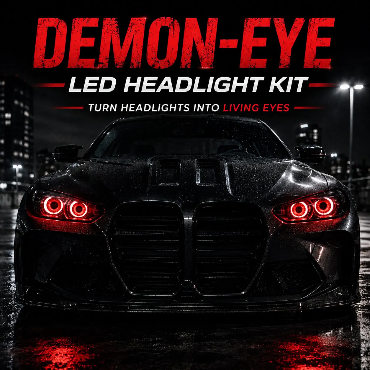 Build your demon eye RGB headlight kit custom car lighting
