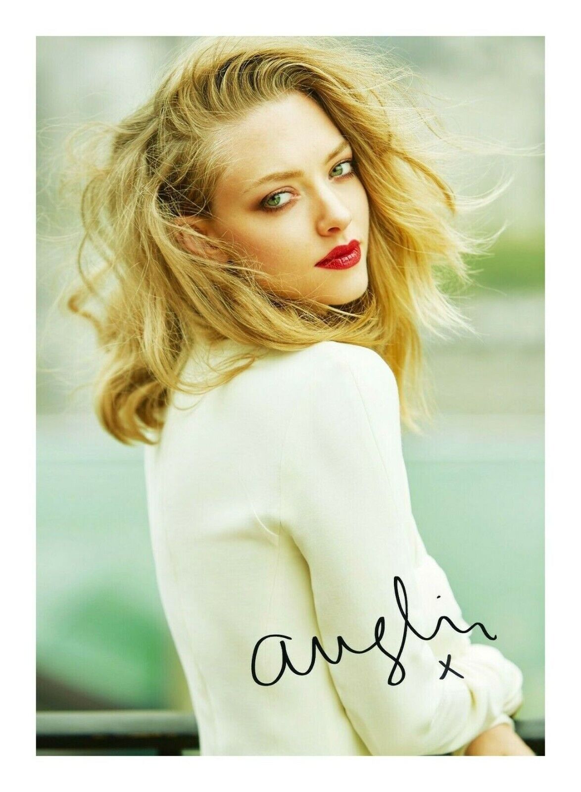 AMANDA SEYFRIED AUTOGRAPH SIGNED PP Photo Poster painting POSTER